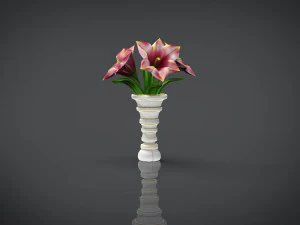 vase of flowers 3D Model