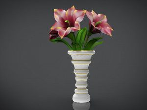 vase of flowers 3D-Modell