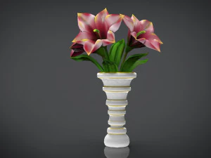 vase of flowers 3D Model