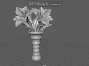 vase of flowers 3D Model