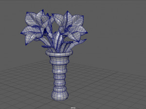 vase of flowers 3D-Modell