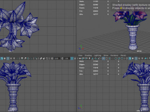vase of flowers 3D-Modell