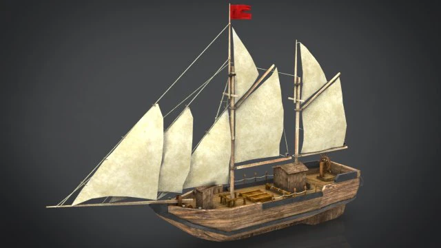 eski gemi 3D Model .c4d .max .obj .3ds .fbx .stl .blend