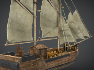 old ship 3D Model