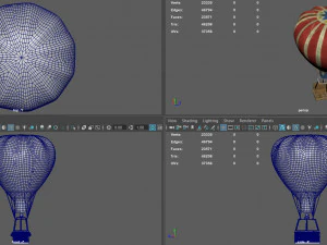 montgolfi&egrave;re Modèle 3D