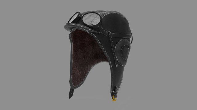 pilot hat 3D Model .c4d .max .obj .3ds .fbx .stl .blend 
