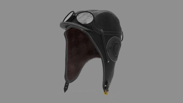 pilot hat 3D Model .c4d .max .obj .3ds .fbx .stl .blend 