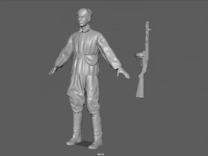 infanty guard 3D Model