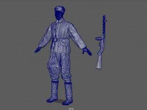 infanty guard 3D Model