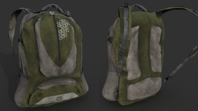 sports blackpack 3D Модель .c4d .max .obj .3ds .fbx .stl .blend 