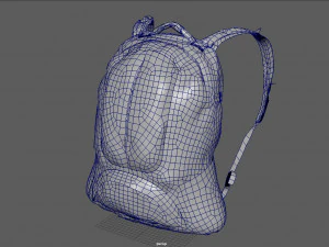 sports blackpack 3D Model