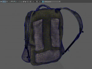 sports blackpack 3D Model