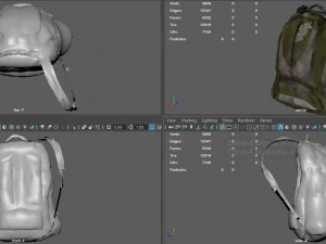 sports blackpack 3D Model