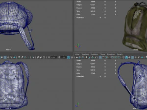 sports blackpack 3D Model