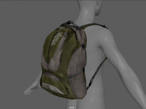 sports blackpack 3D Модель