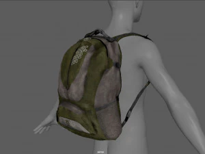 sports blackpack 3D Model