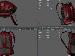 mountain blackpack Model 3D