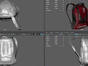mountain blackpack Model 3D