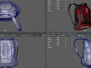 mountain blackpack Model 3D