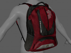 mountain blackpack Model 3D