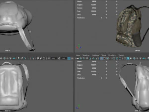 military backpack 3D Model