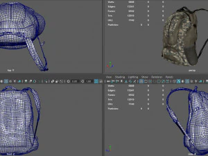 military backpack 3D Model