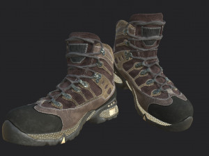 mountain boots Modello 3D