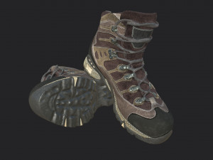 mountain boots Modello 3D