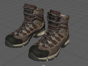 mountain boots Modello 3D