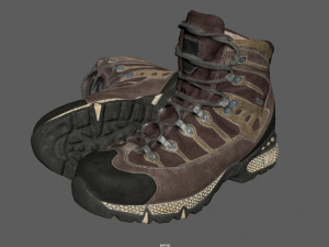 mountain boots Modello 3D