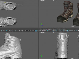 mountain boots Modello 3D