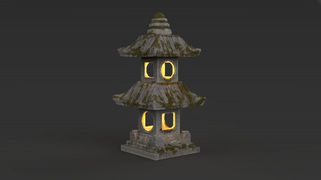 thailand garden lamp 3D Model .c4d .max .obj .3ds .fbx .stl .blend 