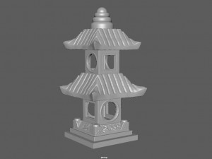 thailand garden lamp 3D Model