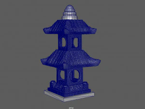 thailand garden lamp 3D Model