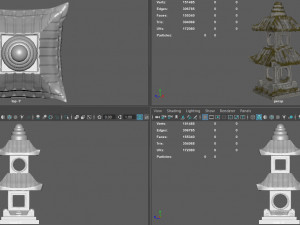 thailand garden lamp 3D Model