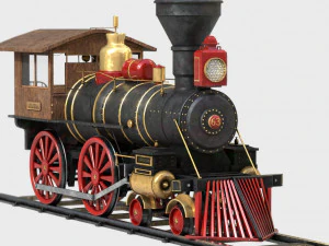 locomotiva Modelo 3D