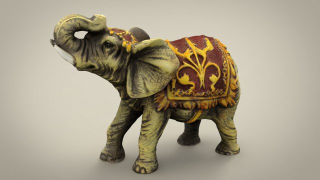 elephant india 3D Model .c4d .max .obj .3ds .fbx .stl .blend 