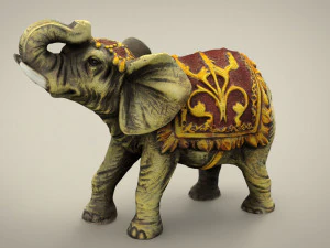 elephant india 3D Model