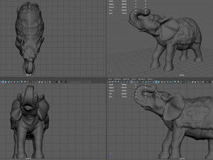 elephant india 3D Model