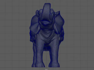 elefante indiano Modello 3D