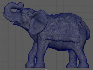 elefante indiano Modello 3D