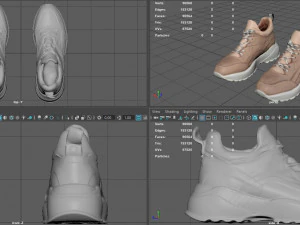 Woman Shoes 3D Model