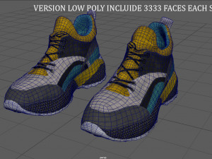 sci-fi sneakers 3D मॉडल