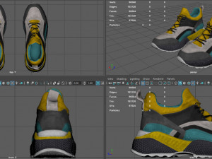 sci-fi sneakers 3D मॉडल