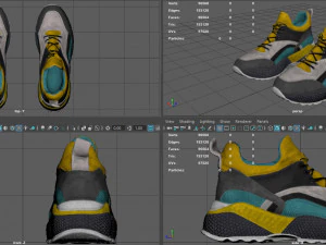 sci-fi sneakers 3D Model