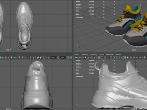 sci-fi sneakers 3D मॉडल