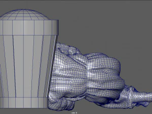 homeless alcoholic pose 3D Model