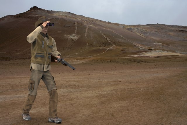 explorer pose Model 3D .c4d .max .obj .3ds .fbx .stl .blend 