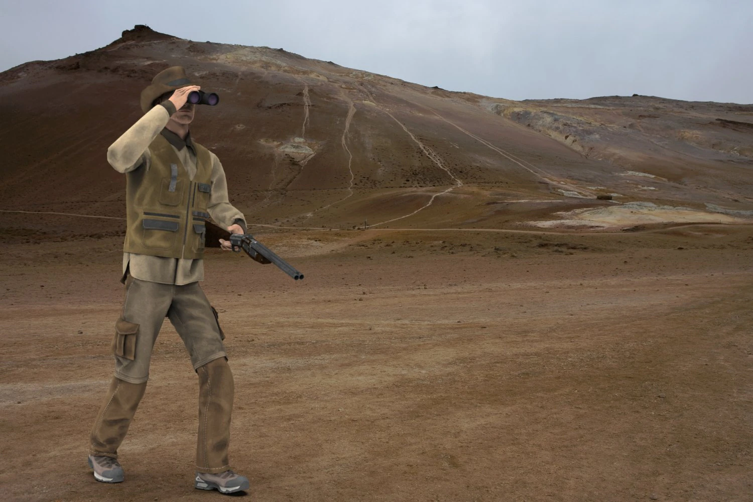 explorer pose 3D Model .c4d .max .obj .3ds .fbx .stl .blend 