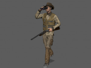 explorer pose Model 3D